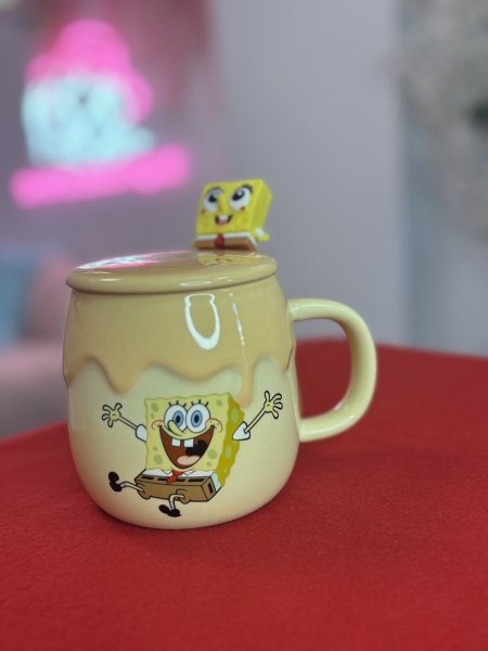 كوب سيراميك بشخصية سبونج بوب