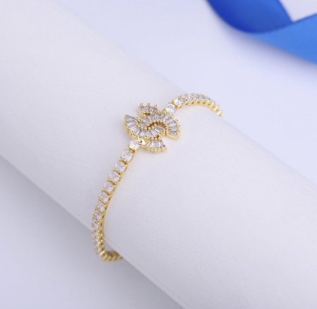 اسوارة تنس شانيل ذهبي