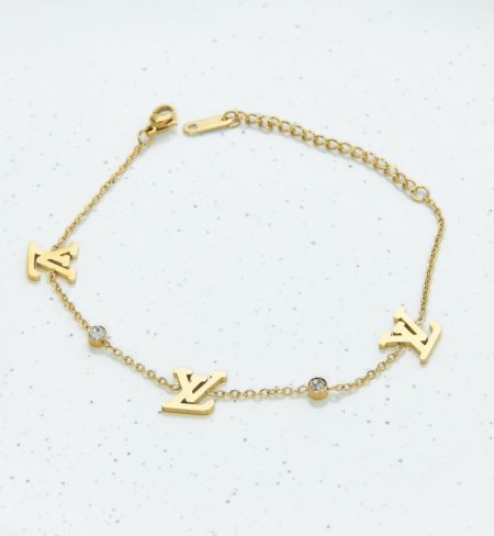 اسوارة لويس فيتون LV ذهبي